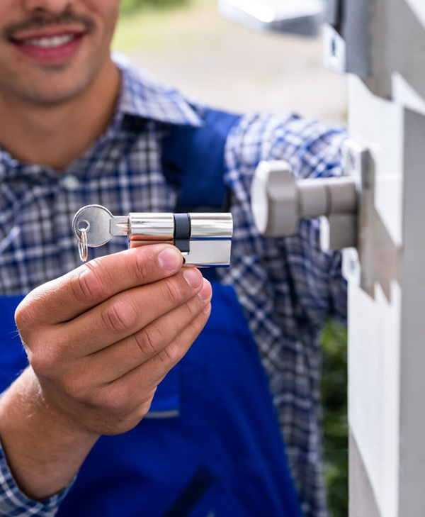 Locksmiths in Columbia, MD offering home security services, including smart lock installations, rekeying, and emergency lockout assistance